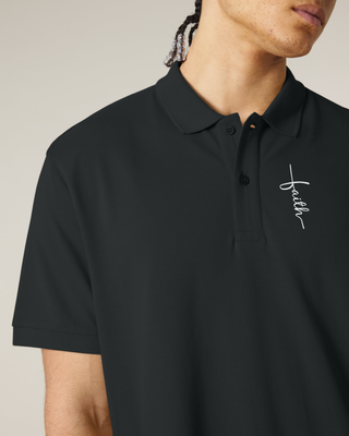 Little Faith Cross Polo Detail Brustdruck