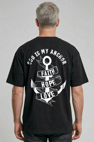 Anchor Oversized Shirt BackPrint im Lifestyle Look, Mountain Movers DACH