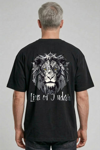 Lion of Judah Oversized Shirt BackPrint im Lifestyle Look, Mountain Movers DACH
