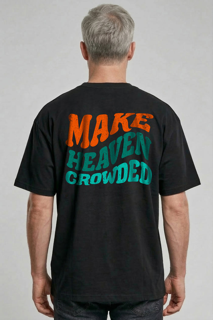 Make Heaven Crowded Wavy Oversized Shirt Backprint