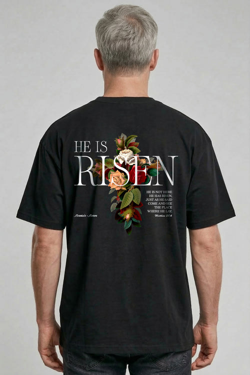 He is Risen Oversized Shirt Rugprint