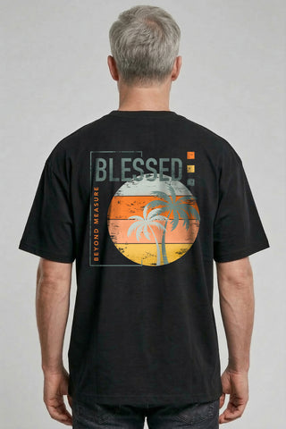 Blessed Retro Oversized Shirt BackPrint im Lifestyle Look, Mountain Movers DACH