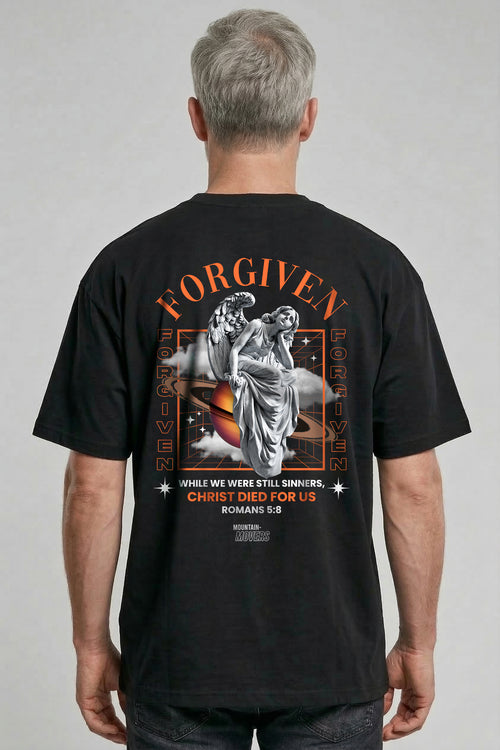 Forgive oversized shirt backprint