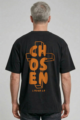 Chosen Oversized Shirt BackPrint im Lifestyle Look, Mountain Movers DACH