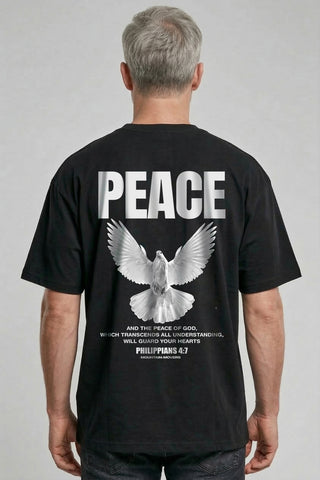 Divine Peace & Protection Oversized Shirt BackPrint, christliche Streetwear von Mountain Movers