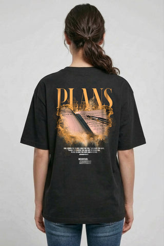 Plans Streetwear Oversized T-Shirt BackPrint, christliche Streetwear von Mountain Movers