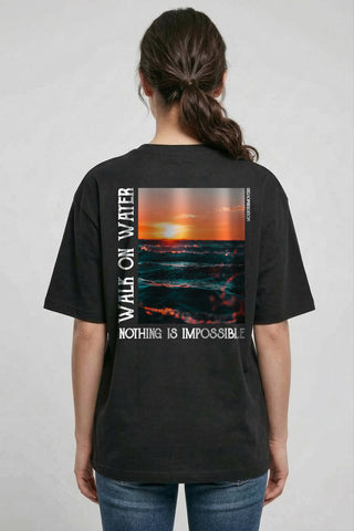 Walk on Water Oversized Shirt BackPrint