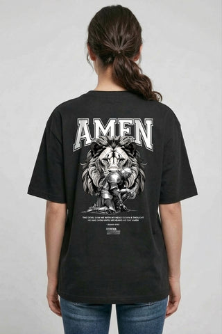 Amen Oversized Shirt BackPrint, christliche Streetwear von Mountain Movers