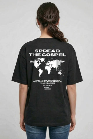 Gospel Streetwear Oversized Shirt BackPrint im Lifestyle Look, Mountain Movers DACH