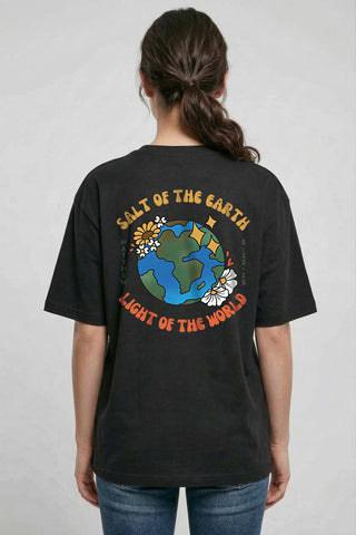 Salt & Light of the World Oversized Shirt BackPrint im Lifestyle Look, Mountain Movers DACH