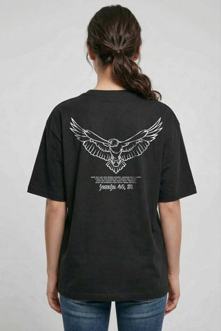 Oversized T-shirt met Eagle-print op de rug