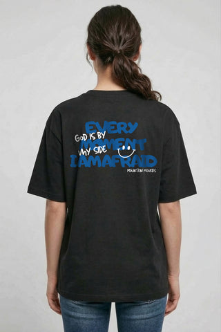 God is by my side Oversized Shirt BackPrint, christliche Streetwear von Mountain Movers