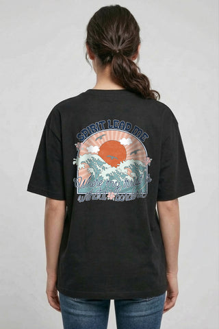 Spirit Lead me - Where my trust is Oversized Shirt BackPrint, christliche Streetwear von Mountain Movers