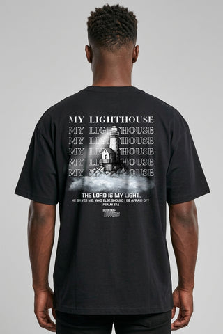 My Lighthouse Oversized Shirt BackPrint im Lifestyle Look, Mountain Movers DACH