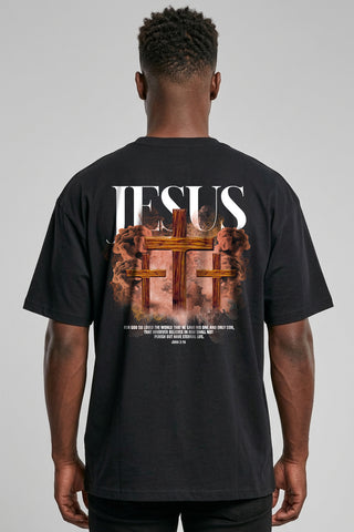 Jesus Streetwear Oversized Shirt BackPrint, christliche Streetwear von Mountain Movers