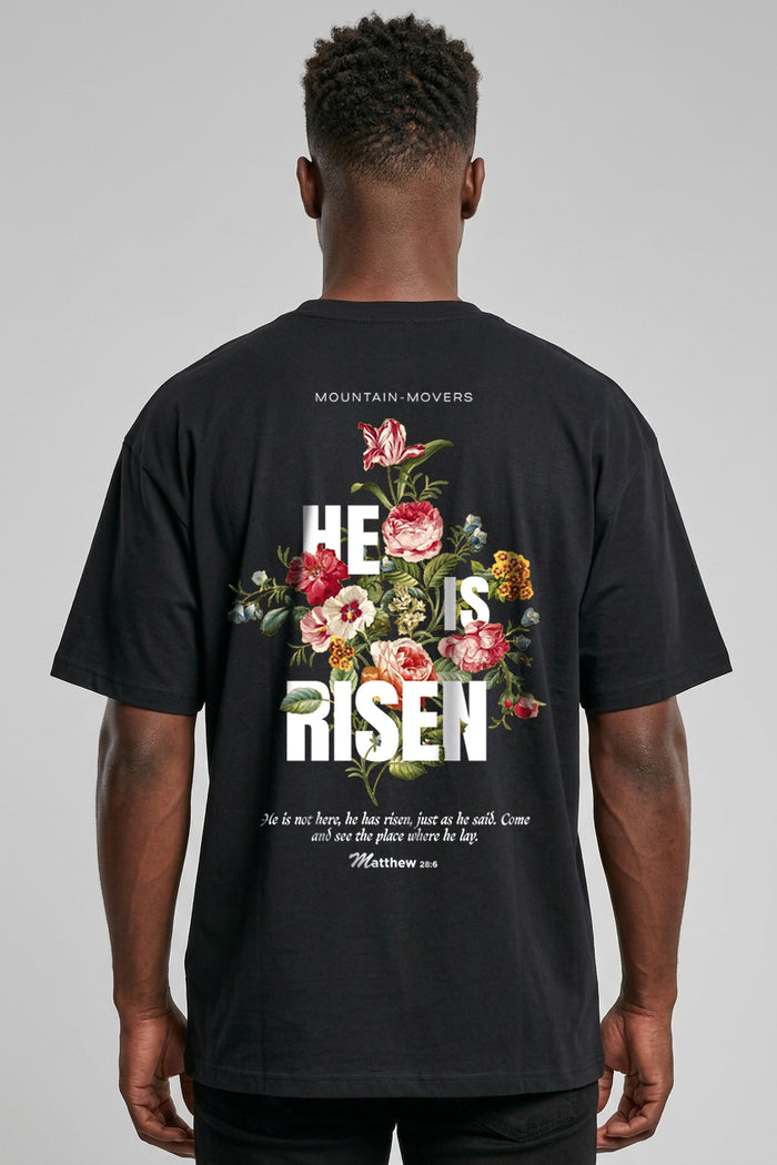 He is Risen Streetwear Oversized Shirt BackPrint