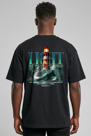 God as Our Light and Salvation Oversized Shirt BackPrint, christliche Streetwear von Mountain Movers