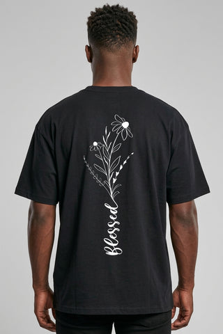 Blessed Oversized T-Shirt BackPrint im Lifestyle Look, Mountain Movers DACH