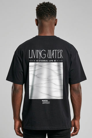 Living Water Waves Oversized Shirt BackPrint im Lifestyle Look, Mountain Movers DACH