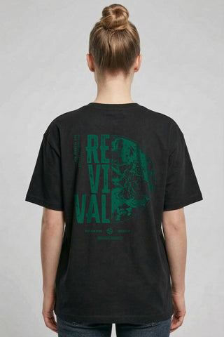 Revival Oversized Shirt BackPrint im Lifestyle Look, Mountain Movers DACH