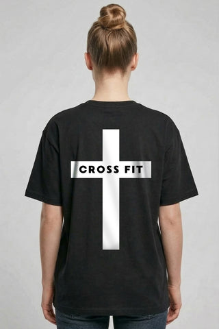 Cross Fit Gym Oversized Shirt BackPrint, christliche Streetwear von Mountain Movers