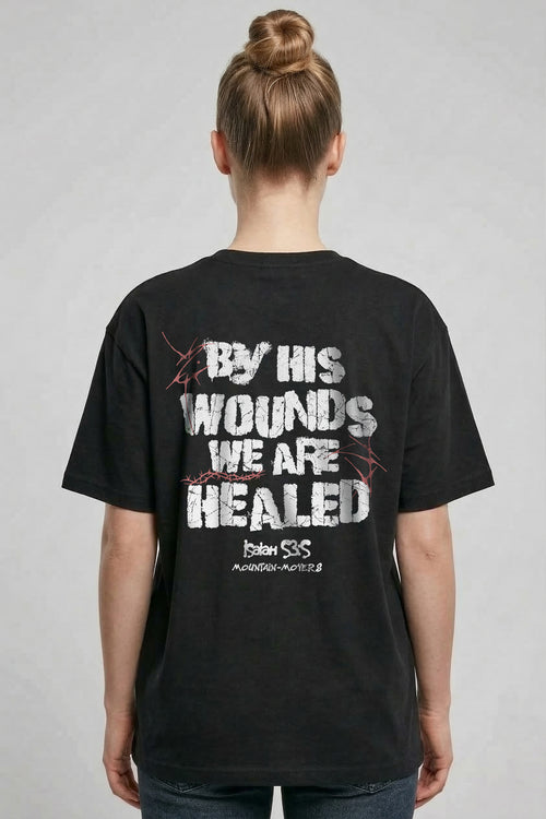 By his Wounds Oversized Shirt Rugprint