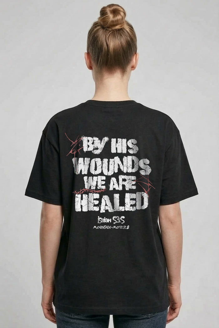 By his Wounds Oversized Shirt Rugprint