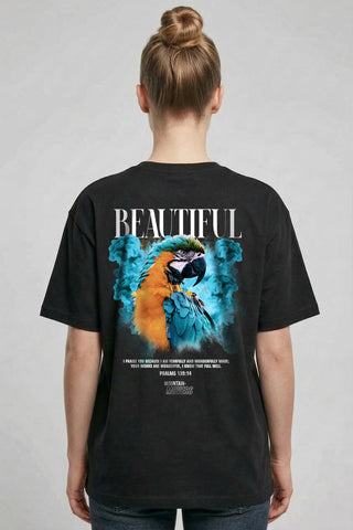 Beautiful Oversized Shirt BackPrint im Lifestyle Look, Mountain Movers DACH