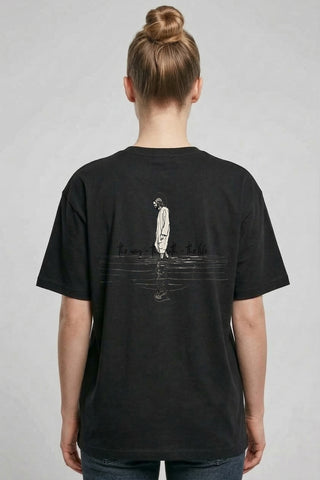 Jesus the way Lineart Oversized Shirt BackPrint, christliche Streetwear von Mountain Movers