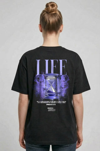 Life Streetwear Oversized Shirt BackPrint, christliche Streetwear von Mountain Movers
