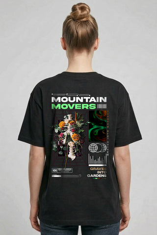 Graves into Gardens Oversized Shirt BackPrint im Lifestyle Look, Mountain Movers DACH