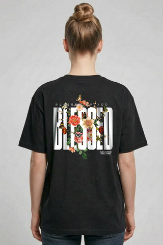 Blessed by God Oversized Shirt BackPrint