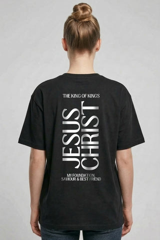 King Jesus Christ Oversized Shirt BackPrint, christliche Streetwear von Mountain Movers
