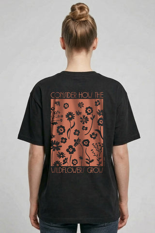 Wildflowers Oversized Shirt BackPrint im Lifestyle Look, Mountain Movers DACH