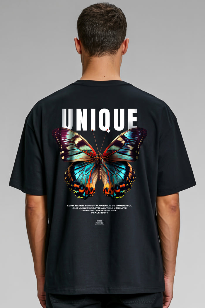 Unique butterfly oversized shirt backprint