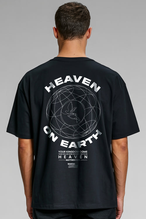 Heaven on Earth Oversized Shirt Backprint