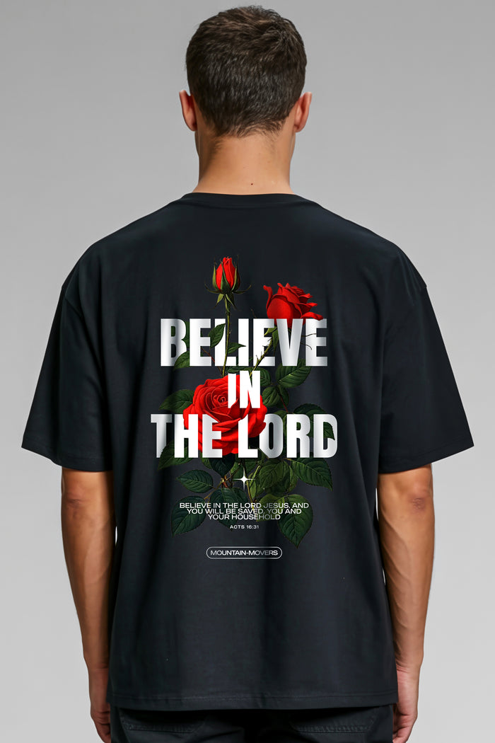 Believe in the Lord Oversized Shirt BackPrint