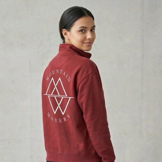 Mountain-Movers Logo Half Zip Sweater