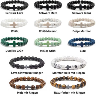 Surprise Kreuz Perlenarmband