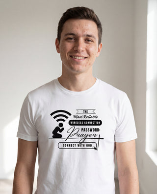 Prayer WiFi Shirt, christliche Streetwear von Mountain Movers
