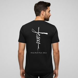 Jezus gekruist rugshirt [Premium]