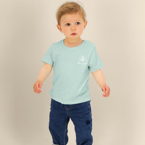 God is goed bloemen baby T-shirt