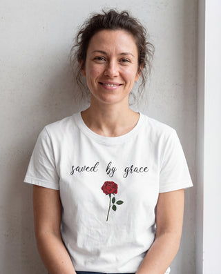 Saved by Grace Shirt Lifestyle, Mountain Movers christliche Mode