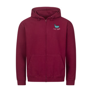 I ate Jonah Zipper Hoodie Detailansicht, Mountain Movers christliche Streetwear