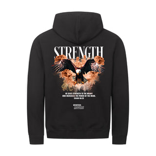 Strength Streetwear Zipper Hoodie Backprint