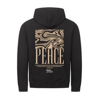 peace streetwear Zipper Hoodie Backprint