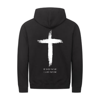 He died Zipper Hoodie Backprint