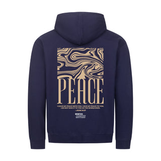 peace streetwear Zipper Hoodie Backprint