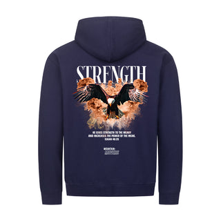 Strength Streetwear Zipper Hoodie Backprint