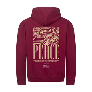 peace streetwear Zipper Hoodie Backprint